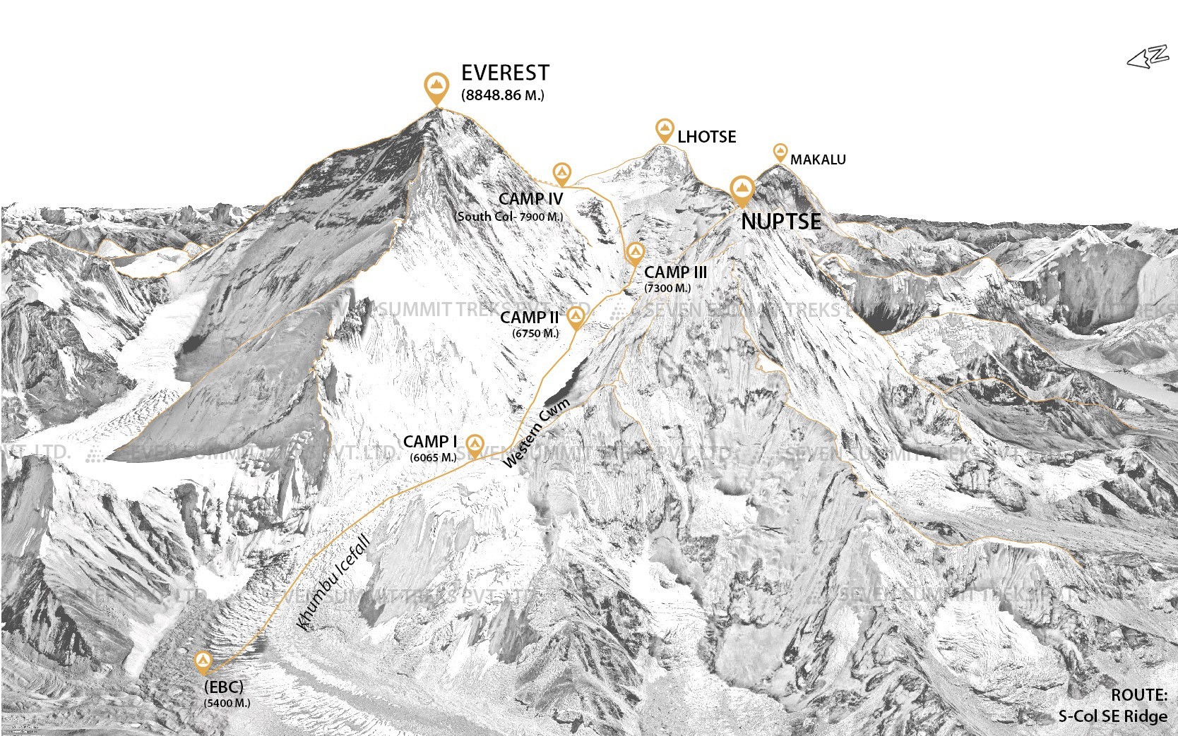 MT. EVEREST EXPEDITION (8848.86M) WITH LOBUCHE PEAK (6119M) CLIMBING